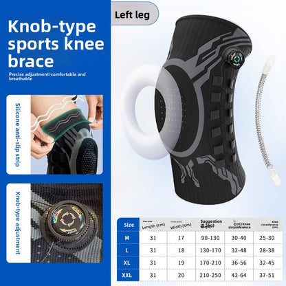 Adjustable knob knee pad