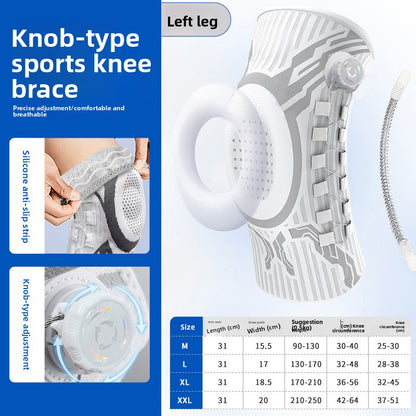 Adjustable knob knee pad