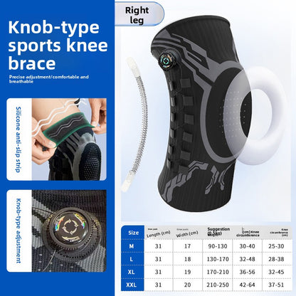Adjustable knob knee pad